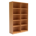 Bibliotheksregal 190 cm hoch, 126x40 cm (B/T), 8 Böden, 